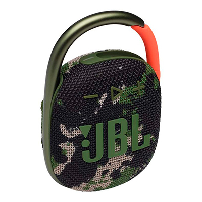 JBL CLIP 4 Bluetooth Lautsprecher in Camouflage - Wasserdichte, tragbare Musikbox mit praktischem Karabiner