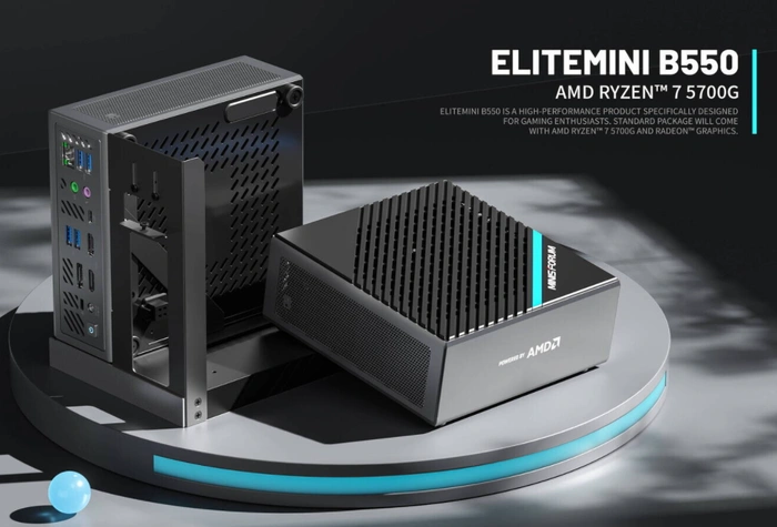 Elitemini B550 Mini-PC mit Ryzen 7 5700G APU