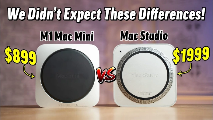 M1 Max Mac Studio vs. M1 Mac Mini (Video)