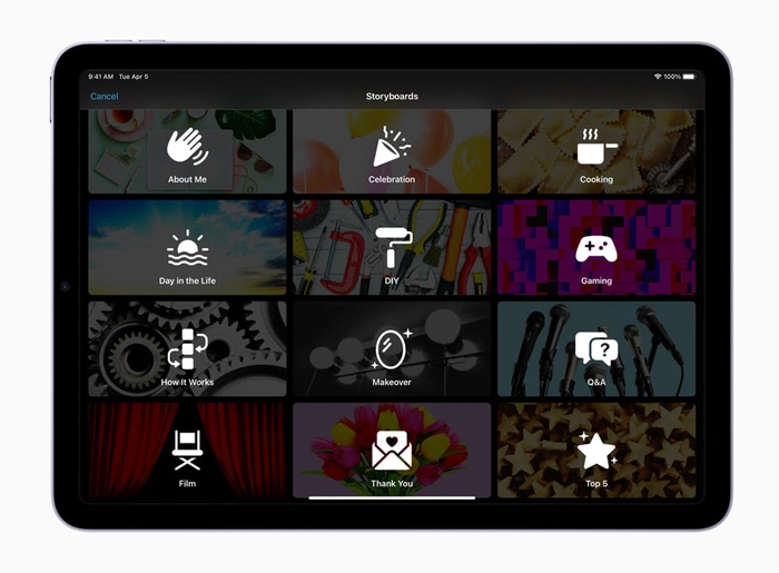 Neue Apple iMovie 3.0 Storyboards und Magic Movie