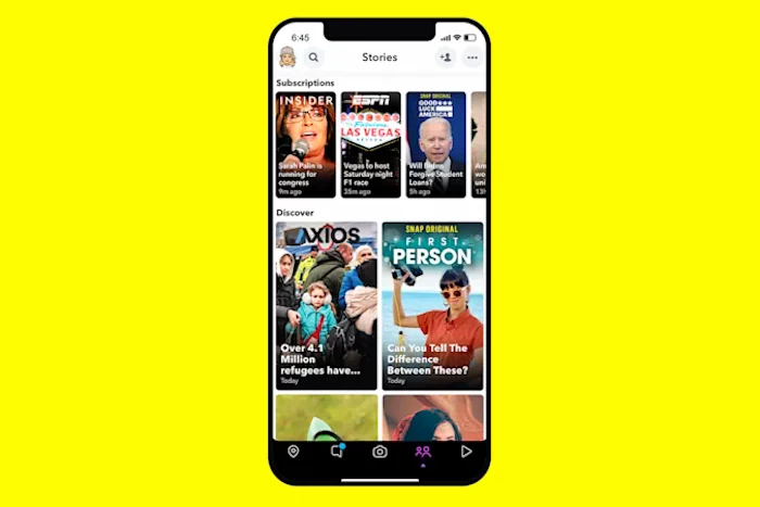 Snapchat ermöglicht es Nachrichtenagenturen, Artikel als Geschichten zu teilen