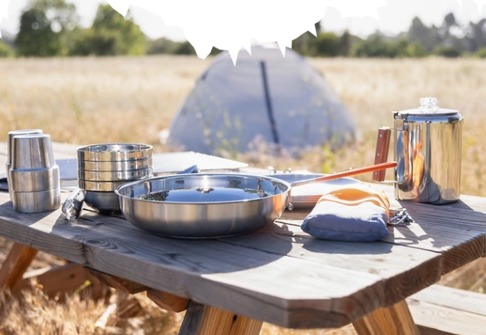 Ultimatives tragbares Camping-Küchenset