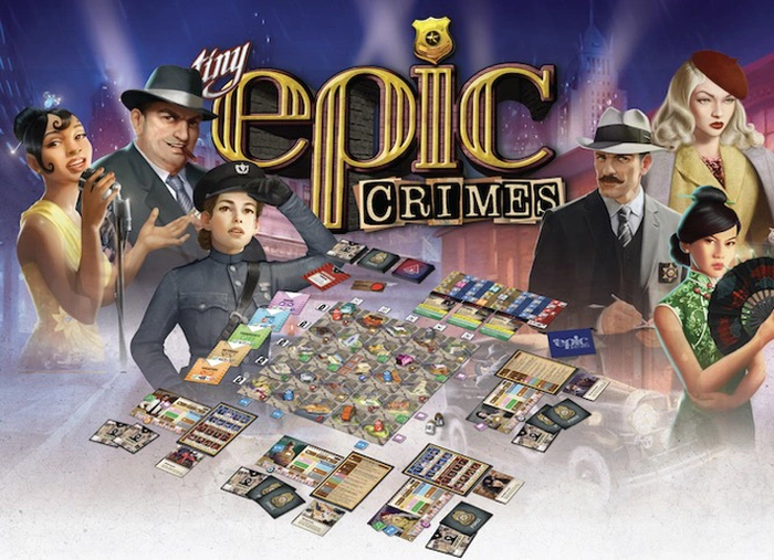 Das Brettspiel Tiny Epic Crimes erscheint auf Kickstarter